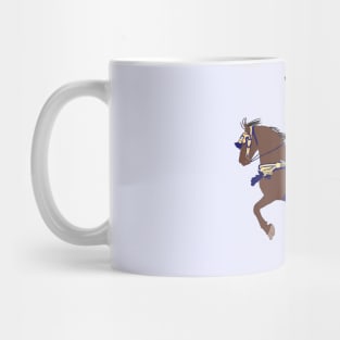 Moroccan Horse with His Saddle - Tbourida - Moroccan Equestrian Art Mug